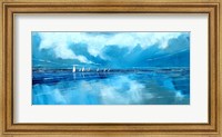 Blue Sky and Boats V Fine Art Print