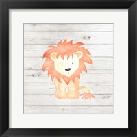 Watercolor Lion Framed Print