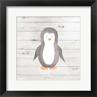 Watercolor Penguin Framed Print