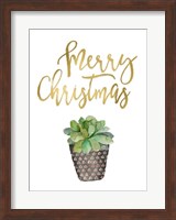 Merry Christmas Succulent Fine Art Print