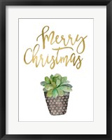 Merry Christmas Succulent Fine Art Print