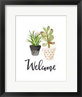 Welcome Succulents Fine Art Print