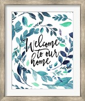 Welcome to Our Home - Blue Fine Art Print