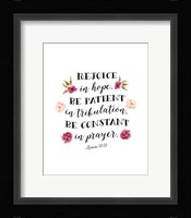 Romans 12:12 Fine Art Print