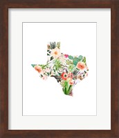 Texas Floral Collage I Fine Art Print