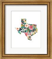 Texas Floral Collage II Fine Art Print