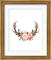 Floral Antlers Fine Art Print