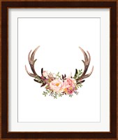 Floral Antlers Fine Art Print
