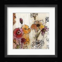 Contemporary Botanical Cream III Framed Print