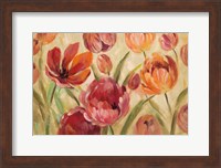 Expressive Tulips Neutral Fine Art Print