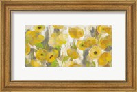 Floating Yellow Flowers I Crop Fine Art Print