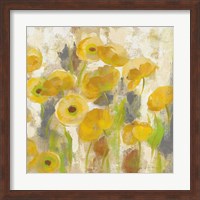 Floating Yellow Flowers V Fine Art Print