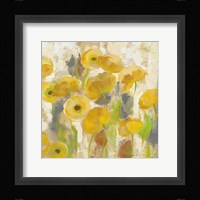 Floating Yellow Flowers V Framed Print