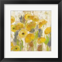 Floating Yellow Flowers V Framed Print