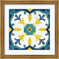Andalucia Tiles A Blue and Yellow Fine Art Print