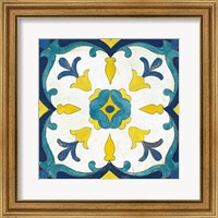 Andalucia Tiles A Blue and Yellow Fine Art Print