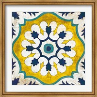Andalucia Tiles C Blue and Yellow Fine Art Print