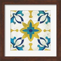 Andalucia Tiles D Blue and Yellow Fine Art Print