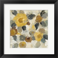 Neutral Floral Beige II Yellow Flowers Fine Art Print