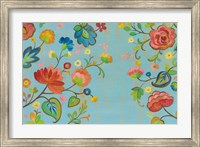 Folk Song Floral Fine Art Print