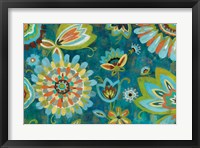 Decorative Peacock Floral Fine Art Print