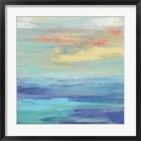 Sunset Beach II Bright Framed Print