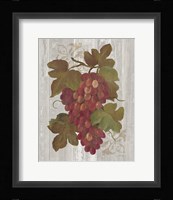 Autumn Grapes I on Wood Framed Print