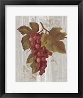 Autumn Grapes III on Wood Framed Print