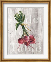 Market Vegetables III on Wood Fine Art Print