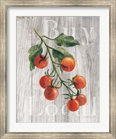 Market Vegetables IV on Wood Fine Art Print
