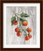 Market Vegetables IV on Wood Fine Art Print
