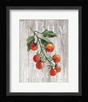 Market Vegetables IV on Wood Framed Print