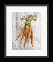 Market Vegetables I on Wood Framed Print