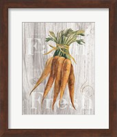 Market Vegetables I on Wood Fine Art Print