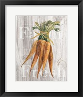 Market Vegetables I on Wood Framed Print