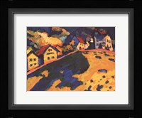 Houses on a Hill, 1909 Fine Art Print