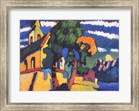 Village Church in Riegsee, Bavaria, 1907 Fine Art Print