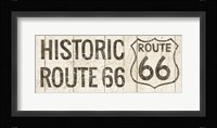 Flea Market Road Sign Route 66 Framed Print