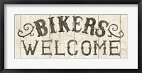 Flea Market Road Sign Bikers Welcome Fine Art Print
