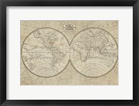 World Map Framed Print