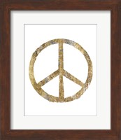 Gilded Hipster Peace Fine Art Print