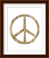 Gilded Hipster Peace Fine Art Print