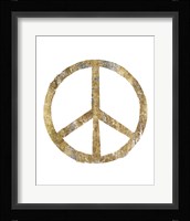 Gilded Hipster Peace Fine Art Print