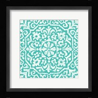 Amadora Blue - Tile VIII Framed Print