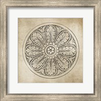 Rosette VIII Neutral Fine Art Print