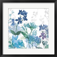 Colors of the Garden II Cool Shadows Framed Print