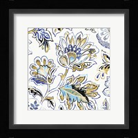 Ceylon Gardens V Black and Gold Framed Print