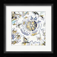 Ceylon Gardens IV Black and Gold Framed Print