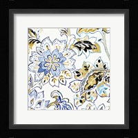 Ceylon Gardens VI Black and Gold Framed Print