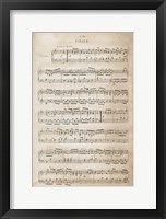 Sheet of Music IV Framed Print